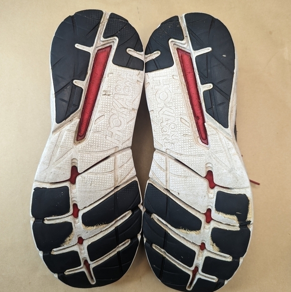 Hoka One One Elevon men's sz 13 running cross training ,  Grey/blk /red. Some fa - Picture 9 of 9
